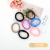 Basic Style Big Head Rope Hair Ring Small Rubber Band Hairware Ins Female Simple Temperament Girl Hair-Binding Temperament Decoration