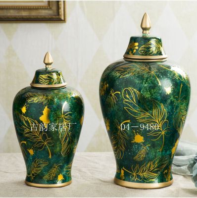 FactoryDirect Sales Ename CeramicCraftsLight LuxuryCreative Decoration Handmade High Temperature Vase Hallway Large Vase