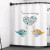 Shower Curtain Bathroom Factory Generation Digital Printing Style Polyester Color Shower Curtain Can Be Customized Shower Curtain Bathroom