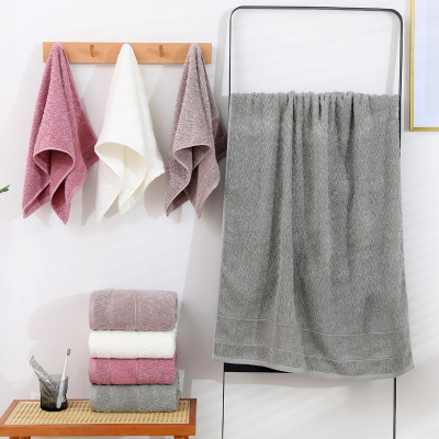 Yiwu Good Goods Bamboo Fiber Towel Bunchy Yarn Face Cloth Thick Absorbent Not Easy to Lint Soft Bamboo Charcoal Face Towel
