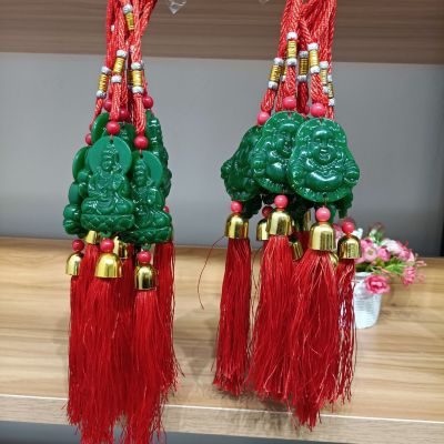 Decoration Pendant Car Interior Key Decoration Color Buddha Pendant Large Avalokitesvara Buddha Tassel Pendant 2 Yuan Wholesale