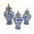 GuYun Home Blue and White Porcelain Crafts Ceramic Decoration Creative Vase High-End Soft Home Decoration Flower Holder