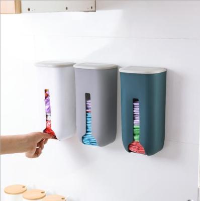 Plastic Bag Storage Box Kitchen Wall Hanging for Holding Garbage Bag Box Extraction Garbage Bag Storage Box