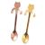 Creative Cartoon 304 Stainless Steel Spoon Hanging Cat Spoon Cute Coffee Spoon Stirring Spoon Mug Hanging Cup Spoon