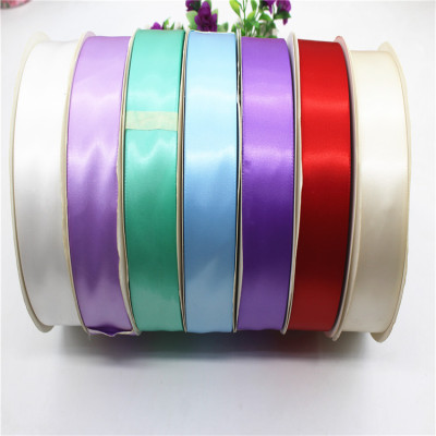 2.5cm Three-Top Double-Sided Polyester Fabric Headdress Ribbon Handmade DIY Hair Accessories Fabric Bow Material
