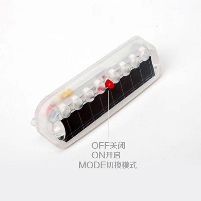 car solar warning light trunk light wiring-free truck motorcycle anti-collision led flash