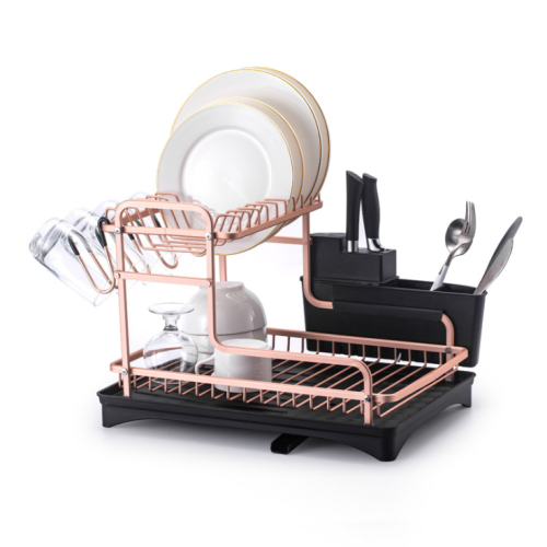 double-layer assembled aluminum alloy dish rack