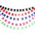 Solid Color Fishtail Hanging Flag Flag Birthday Party Decoration Banner Hanging Flag Background Layout Hanging Strip Support Customization