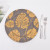 European Restaurant Banquet Plate Desktop Decorative Tray Wedding Banquet Placemat Plate Round Painted Plastic Tray