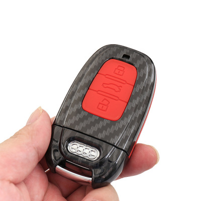 ABS Carbon Fiber Key Case for Audi A6L Q3 A1 S3 Q7 A5 TTS A4L Key Protector