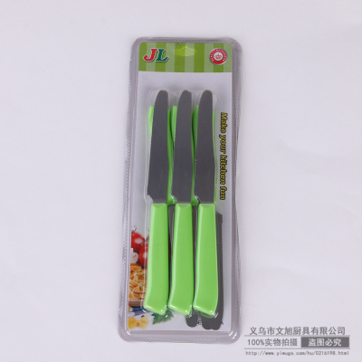 Wholesale Stainless Steel Melon and Fruit Peeler Outdoor Portable Knife Knife Used in Kitchen Fruit Knife 6 Pack Factory Direct Sales