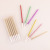 Wholesale Boxed 6 Gold Birthday Party Candles Colorful Small Candles DIY Long Brush Holder round Gold-Plated Cake Candles