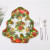 Christmas Tree Shape Tabletop Charger Decorative Dinner Plate Decorative Plates for Home Kitchen Party Wedding Events 