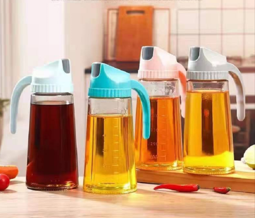 automatic opening and closing kitchen household cooking oil small oil pot