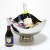 Stainless Steel Odd-Shaped Ice Bucket Party Table Top Display Iced Champagne Beer Triangle Ice Bowl