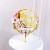 New Color Printing Birthday Cake Insertion Internet Celebrity Acrylic Light Color Flower Happy Birthday Cake Decoration