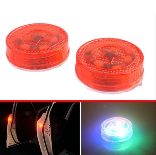 Car Led Door Warning Light Safety Anti-Collision Anti-Shunt Taillight Door Light Flash Induction Lamp Modification Wireless