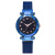 AliExpress Hot Sale Digital Luminous Scale Milan Strap Women's Watch Foreign Trade Popular Starry Sky Iron-Absorbing Quartz Watch