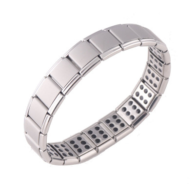 Hot Sale Stainless Ornament European and American Popular Bracelet Titanium Steel Health Germanium Bracelet Magnet Bracelet