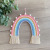 INS Decoration Nordic Style Home Decoration Children's Room Decoration Pendant Woven Rainbow Hanging Decoration and Wall Decoration Hanging Hair Ball