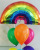 Cross-Border Hot Selling Rainbow Aluminum Balloon Children's Birthday 100 Days Old and One Year Old Party Decoration Rainbow Bridge Shape Balloon