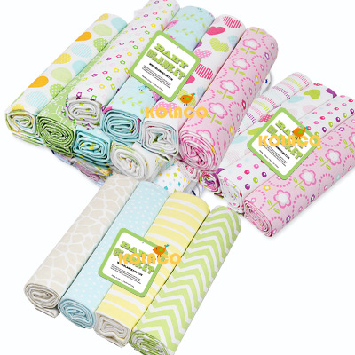 Cotton Newborn Cloth Wrapper Flannel Brushed Bed Sheets Baby Cotton Baby's Blanket Diaper
