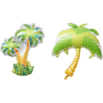 New Coconut Palm Paulownia Shape Aluminum Balloon Birthday and Holiday Party Decoration Coconut Decoration Wholesale