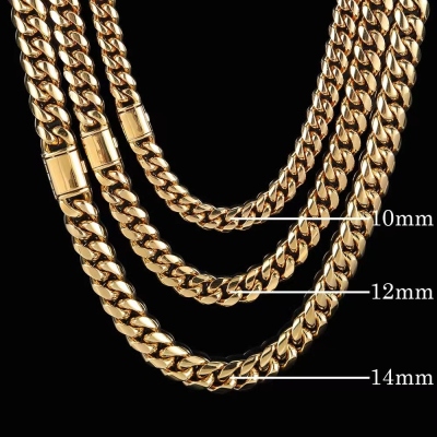 Open and Close Buckle Stainless Steel Chain 12mm-18mm
Titanium Steel Cuban Link Chain
E-Commerce Platform Exclusive