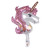 Foreign Trade New Mini Unicorn Aluminum Balloon Cartoon Shape Unicorn Horse Baoli Horse Aluminum Foil Birthday Balloon Batch