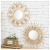 Wicker Decorative Mirror Nordic Rattan Mirror Hand-Knitted B & B Decorative Mirror Wall Hanging Decoration Photography Dressing Mirror