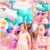 Balloon Chain Arch Party Dress up Decoration Set Latex Aluminum Film Unicorn XINGX Pearlescent Metal Bounce Ball Macaron