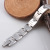 Stainless Ornament Titanium Steel Health Bracelet J Silver Full Magnetic Bracelet Titanium Steel Magnet Health Bracelet