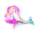 Mini Mermaid Princess Shape New 16-Inch Aluminum Balloon Birthday Party Decoration Supplies