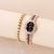 New Cross-Border Hot Selling Quartz Watch Foreign Trade Rose Gold Square Chain Watch Full Diamond Watch Fashion Watch