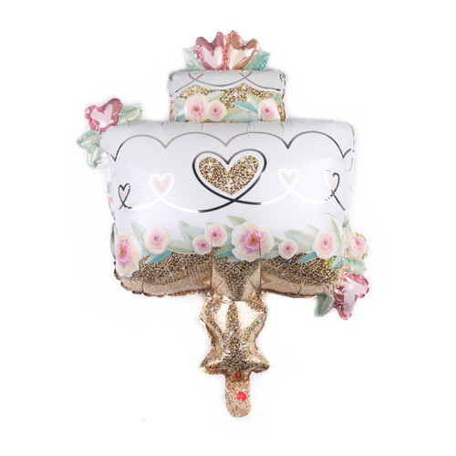 new flower cake aluminum film balloon cartoon flower foil balloon wholesale children‘s birthday party decoration