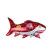 New Cartoon Children's Large Shark Aluminum Foil Balloon Ocean Balloon Decoration Shark Aluminum Balloon Wholesale