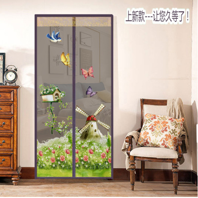 Summer Door Curtain Anti-Mosquito Anti-Insect Mosquito-Proof Curtain Magnetic Bedroom Soft Screen Door Anti-Fly Partition Screen Door Support Customization