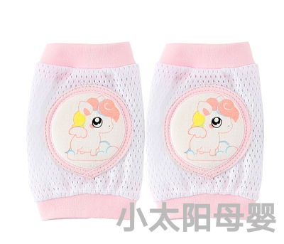 Baby's Kneecap Pure Toddler Crawling Cotton Summer Thin Mesh Doll Cute Cartoon Baby Walking Newborn Elbow Pad