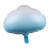 New 18-Inch round Daytime Blue Cloud Balloon Aluminum Foil Balloon Wholesale Birthday Party Decoration