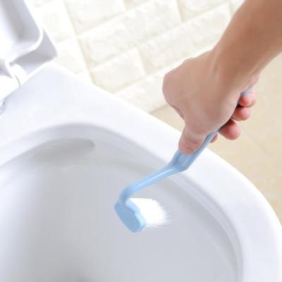 Japanese-Style S-Type Toilet Brush Toilet Cleaning Brush Toilet Curved Brush Toilet Brush Toilet Brush