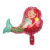 Mini Mermaid Princess Shape New 16-Inch Aluminum Balloon Birthday Party Decoration Supplies