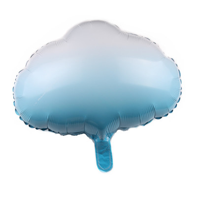 New 18-Inch round Daytime Blue Cloud Balloon Aluminum Foil Balloon Wholesale Birthday Party Decoration