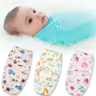 Newborn Household Supplies Short Plush Baby Sleeping Bag Autumn and Winter Double-Layer Warm Swaddling Sleeping Bag