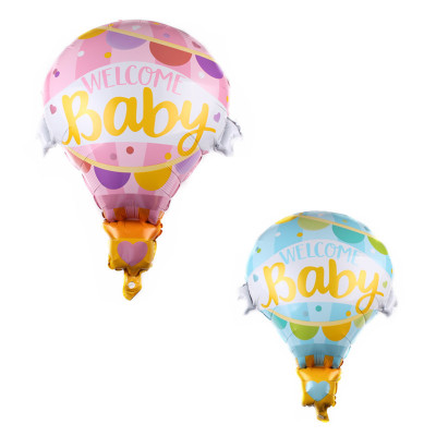 New Baby Hot Air Balloon Aluminum Balloon Children's Birthday Party Wedding Ceremony Layout Balloon Dress up Decoration Balloon