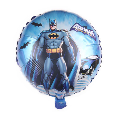 18-Inch round Batman Balloon Superman Aluminum Balloon Cartoon Balloon Justice League Aluminum Foil Balloon Wholesale