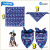 Dog Birthday Hat Triangle Scarf Glitter Bow Tie Pet Birthday Supplies Printing Happy Birthday Three-Piece Set