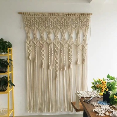 Bohemian Tapestry Hand-Woven Tapestry Door Curtain Wedding Decoration Homestay Hotel Decoration Outdoor Wedding Tapestry