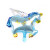 New Three-Dimensional Rainbow Horse Unicorn Aluminum Balloon Cartoon Shape Single Horn Pony Aluminum Foil Birthday Balloon Batch