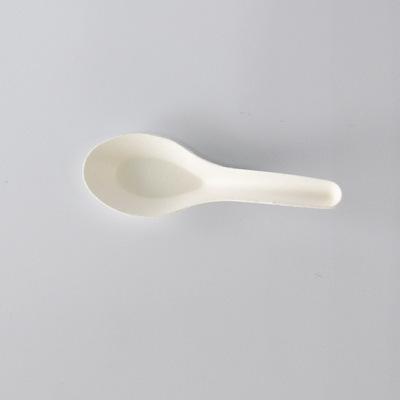 Sugarcane Pulp Spoon Soup Spoon wheat Straw Spoon Degradable Tableware Environmental Protection Spoon Degradable Spoon