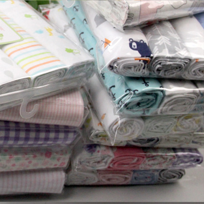 Cotton Flannel Bed Sheets Cute Printed Single Layer Pure Cotton Maternal and Child Products 4 Pieces 76pvc